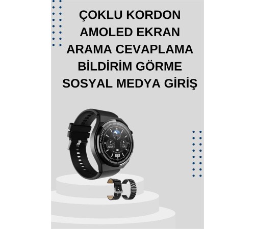 Yeni Nesil Sesli Görüşme Akıllı Saat ve Powerbank Çoklu Şarj Girişli Bluetooth Kulaklık Nabız Ölçer