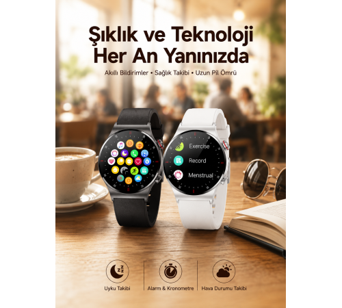 Akıllı Saat Arama Cevaplama Müzik Dinleme GPS Takibi