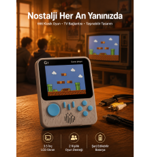 Oyun Konsolu Retro Oyun Konsolu Tv'ye Bağlanabilir Taşınabilir