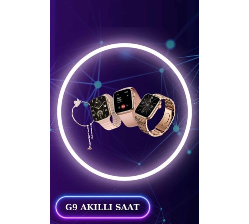 3 Kordonlu Dokunmatik Ekran Akıllı Saat ve 2.Nesil Kablosuz Bluetooth Kulaklık ANC/ENC