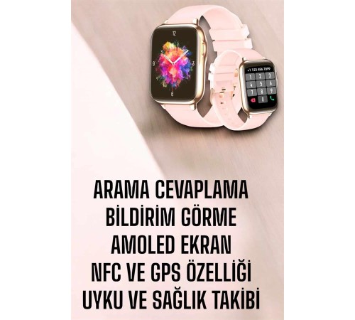Akıllı Saat Kadınlara Uyku Ve Sağlık Takibi Yapabilen Bileklik Hediyeli