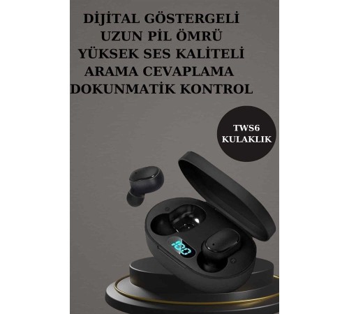 Nabız Ölçer Hediye Bileklikli Akıllı Saat ve Dijital Göstergeli Bluetooth Kulaklık Çoklu Şarj Girişi