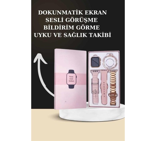 Yeni Nesil Kaliteli Akıllı Saat ve Kablosuz Bluetooth Kulaklık Yüksek Ses Kaliteli