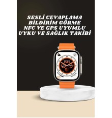 Yeni Nesil Ultra Akıllı Saat Adımsayar Uyku Takibi Nabız Sensörü