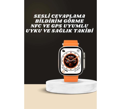 Yeni Nesil Ultra Akıllı Saat Adımsayar Uyku Takibi Nabız Sensörü