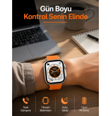 Akıllı Saat GPS Özelliği Bildirim Görme Adımsayar Sesli Görüşme Yapabilen Yeni Nesil