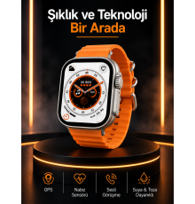Akıllı Saat Android ve İOS Uyumlu 49 MM NFC Özelliği GPS Takibi Yeni Nesil