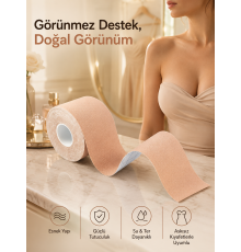 Toparlayıcı Göğüs Bandı Şekillendirici Ten Rengine Uygun Esnek Hassas Ciltlere Uygun