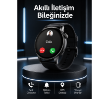 Akıllı Saat Bildirim Görme Amoled Ekran GPS Uyumlu Sesli Görüşme