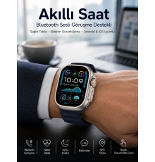 Akıllı Saat Sesli Görüşme Titreşimli GPS Bağlantısı Müzik Dinleme Sosyal Medya Bildirimleri Yeni Nesil