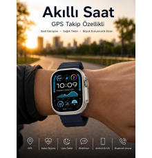 Akıllı Saat Nabız Ölçer Uyku Takibi Adımsayar Alarm ve Hatırlatıcı Çağrı Cevaplama Yeni Nesil