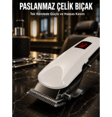Tıraş Makinesi Uzun Ömürlü Batarya, Keskin Bıçaklar ve Profesyonel Yeni Nesil