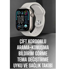 Yeni Nesil Akıllı Saat Arama Cevaplama GPS Takibi Adımsayar NFC Özelliği