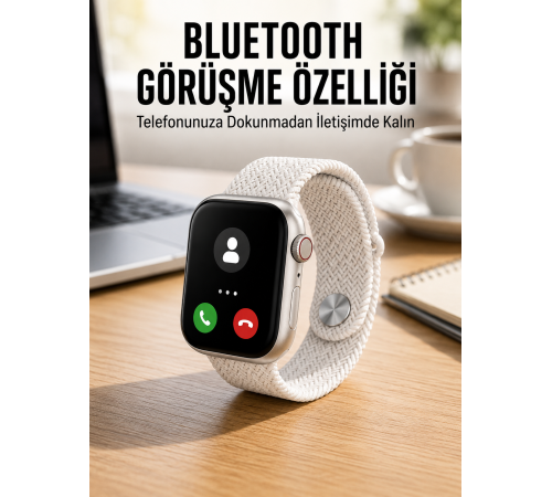 Akıllı Saat Tema Değiştirme Uyku ve Sağlık Takibi Bluetooth Bağlantılı