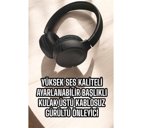 Kulak Üstü Kablosuz Bluetooth Kulaklık Gürültü Önleyici Ayarlanabilir