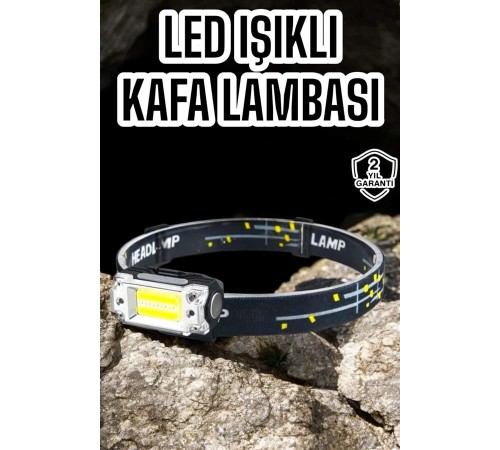 Kamp Feneri Balıkçı Feneri Başlıklı Suya Dayanıklı Kafa Lambası