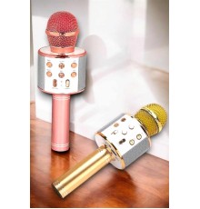 Kablosuz Bluetooth Karaoke Mikrofon USB ve AUX Girişli, Yüksek Ses Kalitesi