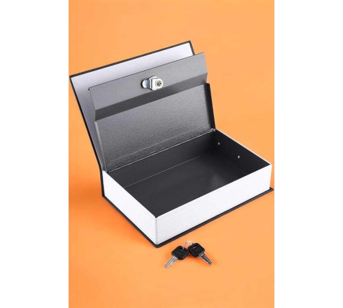 Gizli Kasa İngilizce Sözlüğü Kitap Görünümlü Anahtarlı Gizli Mini Çelik Kasa Kilitli