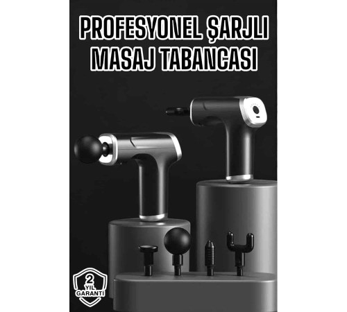 Masaj Aleti Masaj Tabancası Darbeli Şarjlı Kas Ve Vücut Ağrıları İçin
