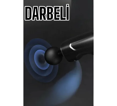 4 Başlıklı Darbeli Şarjlı Masaj Aleti Tabancası Kablosuz