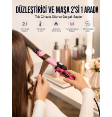 Saç Düzleştirici Ve Maşa İkili Saç Şekillendirici (Kopya)