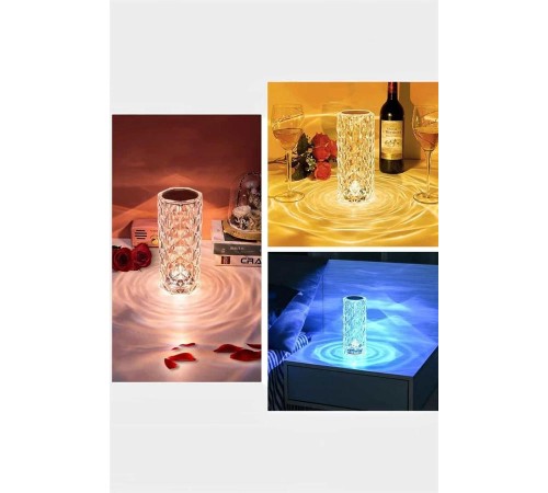Kristal Dokunmatik Ve Kumandalı Masa Ve Gece lambası