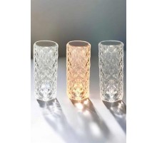 Gece Lambası Kristal Lamba Dokunmatik Şarjlı Hediyelik