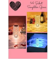 Sevgililer Gününe Özel Romantik Kristal Gece Lambası Sevgiliye Hediye
