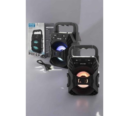 Işıklı Bluetooth Hoparlör Müzik ve Renkli Işık Taşınabiilir