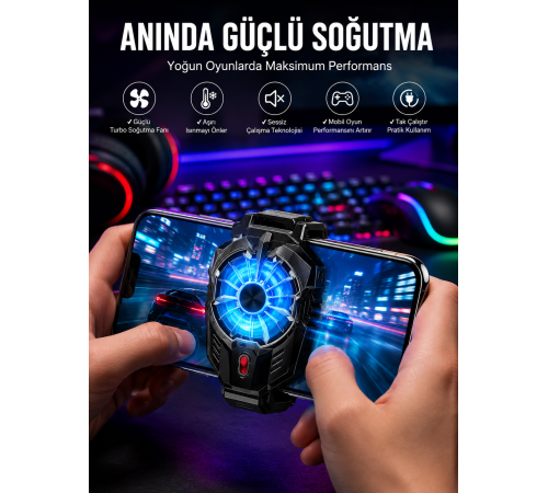 Telefon Soğutucu Fanlı Güçlü Motor Radyotör Soğutucu
