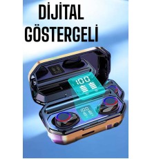 Dijital Göstergeli Bluetooth Bağlantılı Kulaklık Dokunmatik Kontrol