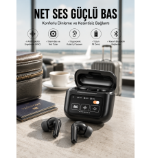 Kablosuz Kulaklık Yeni Nesil Bluetooth Kulaklık ANC Özelliği