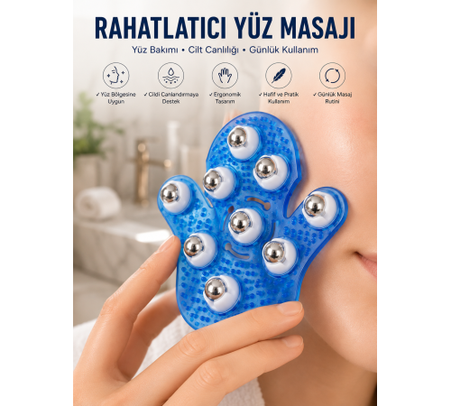 9 Bilyeli Masaj Eldiveni Giyilebilir Plastik Vücut Sıkılaştırıcı