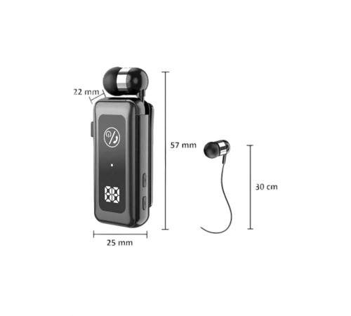 Makaralı Bluetooth Kulaklık Kulak İçi Dijital Göstergeli Yüksek Ses Kaliteli