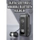 Kablolu Makaralı Bluetooth Kulaklık Uzun Pil Ömrü Dijital Göstergeli