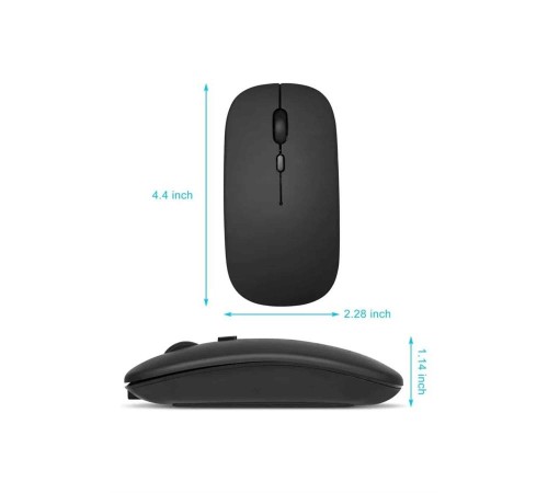 Kablosuz Mouse Fare Şarjlı Bluetooth Wireless Çift Modlu Sessiz