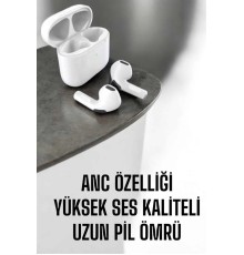 Yeni Nesil Pro Bluetooth Kulaklık Uzun Pil Ömrü Beyaz
