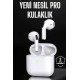 Beyaz Yeni Nesil Pro Bluetooth Kulaklık Yüksek Ses Kaliteli ANC Özelliği