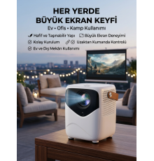 Projeksiyon Cihazı Film Dizi Oyun Wifi Destekli
