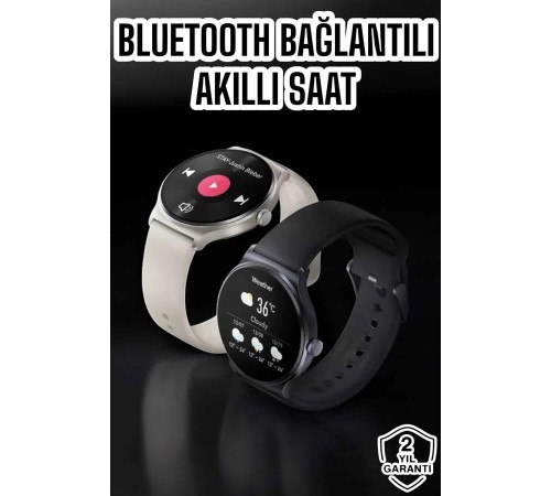 Akıllı Saat Sesli Görüşme Bluetooth Bağlantılı 3 Kordonlu