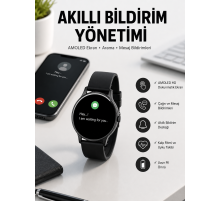 Akıllı Saat Çok Fonksiyonlu Sesli Görüşme NFC Uyumlu Amoled Ekran Yeni Nesil