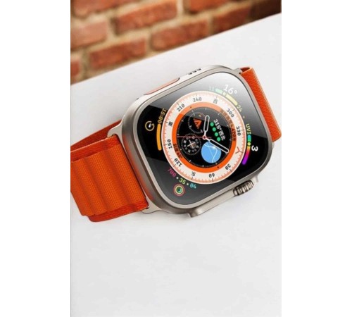 Bluetooth Bağlantılı 49MM Dokunmatik Akıllı Saat Sağlık ve Spor Takip Özellikli