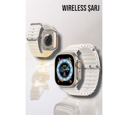 Bluetooth Bağlantılı 49MM Dokunmatik Akıllı Saat Sağlık ve Spor Takip Özellikli