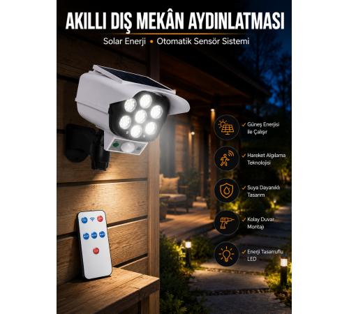 KAMERA GÖRÜNÜMLÜ SOLAR LAMBA