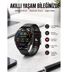 Yeni Nesil Akıllı Saat Arama Cevaplayan Uzun Pil Ömrü Müzik Dinleme
