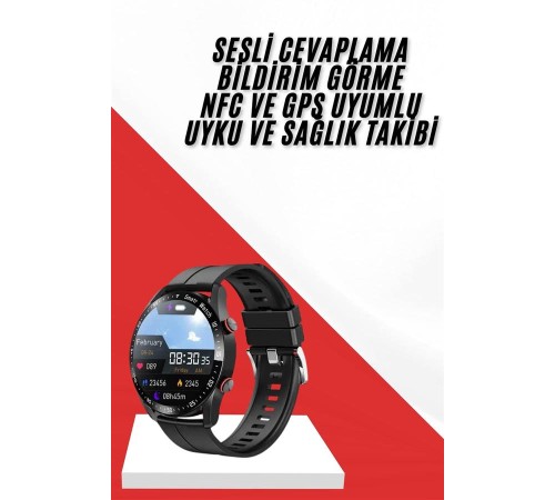 Yeni Nesil Akıllı Saat Arama Cevaplayan Uzun Pil Ömrü Müzik Dinleme