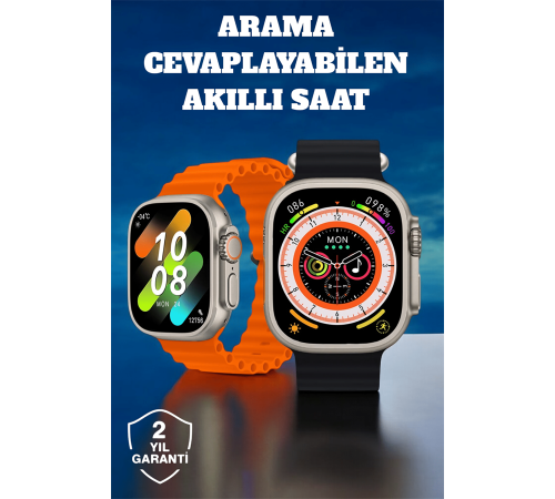 Kablosuz Şarjlı, Çağrı ve Müzik Kontrolü Sağlayan Akıllı Saat