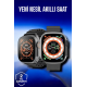 45 MM Gri Kasa Ultra Akıllı Saat Sesli Görüşme, Sağlık Takibi, Suya Dayanıklı