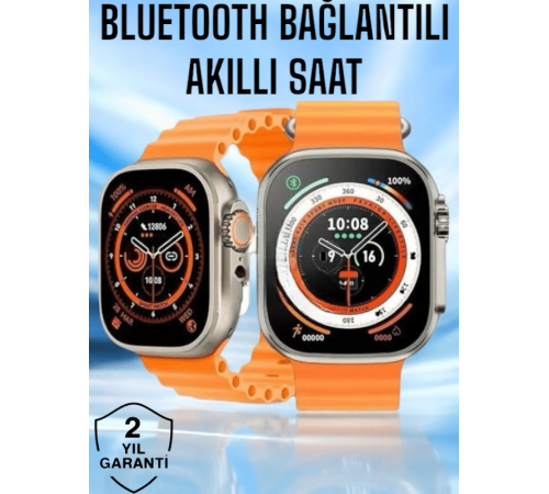Yeni Nesil Ultra Akıllı Saat Titreşimli, Uyku & Sağlık Takibi, Çift Kordon