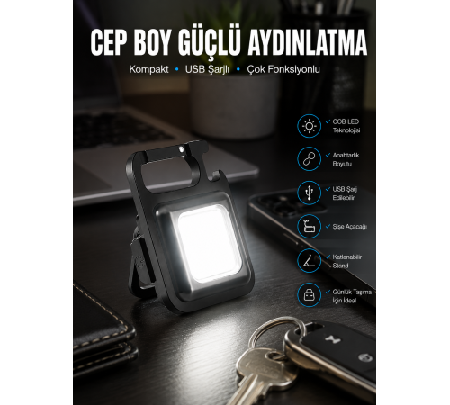 Led Işık Acil Durum Işığı Çok Fonksiyonlu Mıknatıs Özelliği